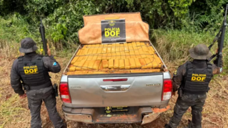 DOF apreende quase 2 toneladas de maconha em caminhonete furtada em Ponta Porã