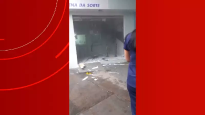 Dupla explode casa lotérica durante assalto em Manaus; vídeo flagra ação criminosa