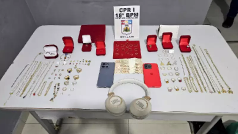 Dupla é presa após assalto a joalheria em Monte Alegre, Pará; mais de 100 peças recuperadas