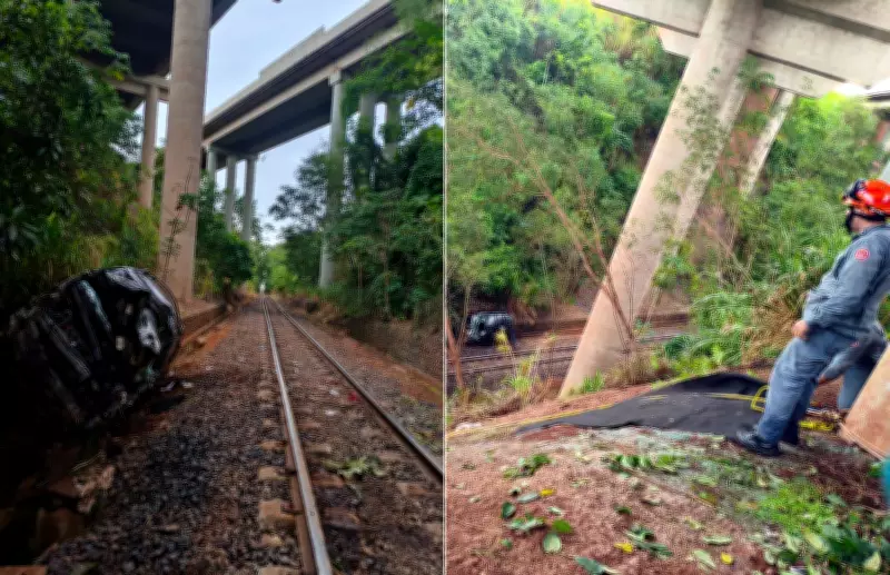 Empreiteiro de 70 anos sobrevive a queda de 30 metros de viaduto em Ituverava, SP
