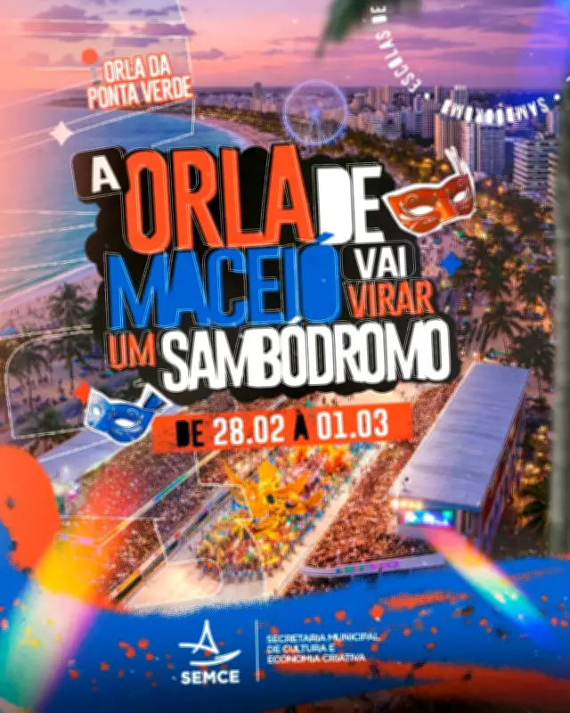 Escolas de Samba de Maceió Realizam Últimos Ajustes para Desfiles na Ponta Verde