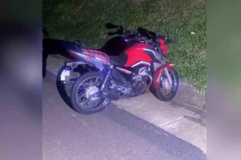 Estouro de Pneu Causa Queda de Motocicleta e Fere Duas Pessoas em Santo Anastácio