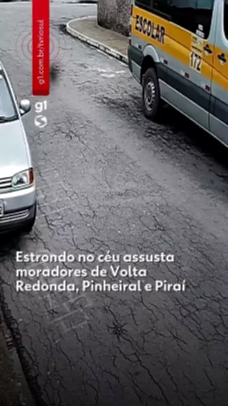 Estrondo no céu assusta moradores de Volta Redonda, Pinheiral e Piraí no RJ