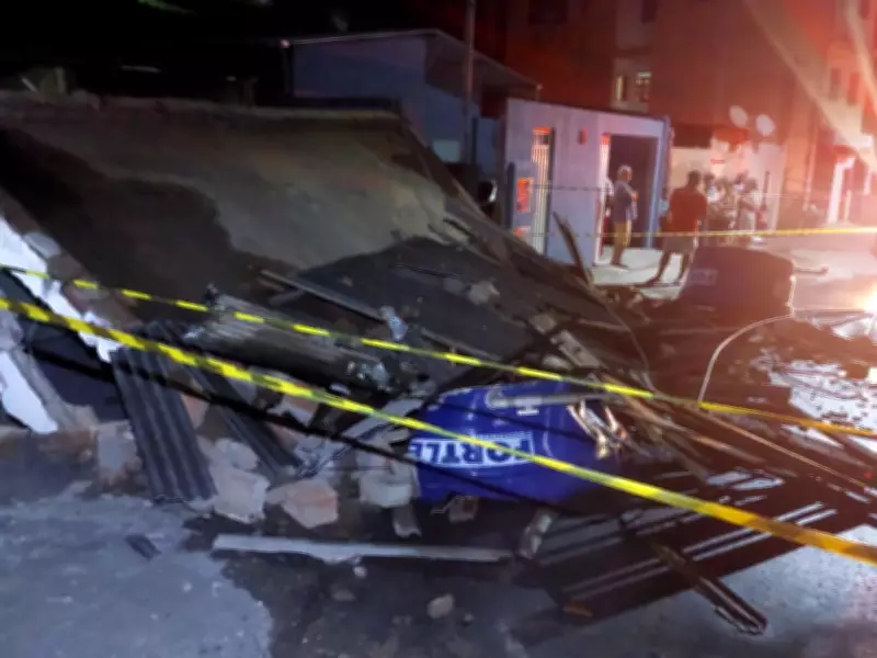 Estrutura de casa desaba em Caratinga após alertas de risco e provoca evacuação de vizinhos