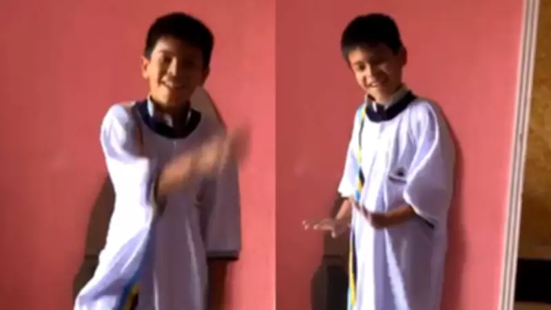 Estudante cearense viraliza ao dançar 'passinho do Jamal' com farda escolar tamanho GG