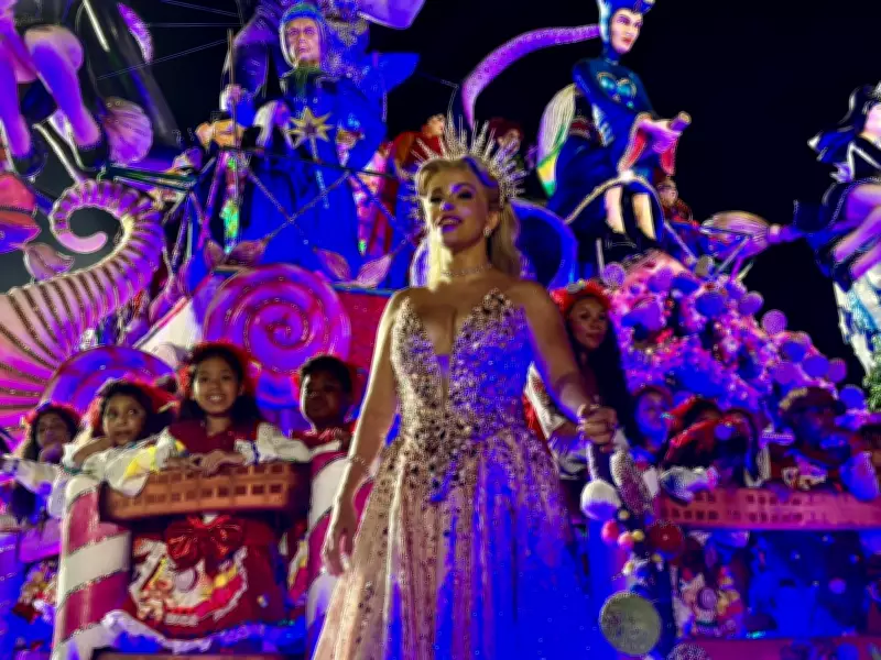 Fabi Bang, Glinda de Wicked, brilha no desfile da Colorado do Brás com enredo de bruxas