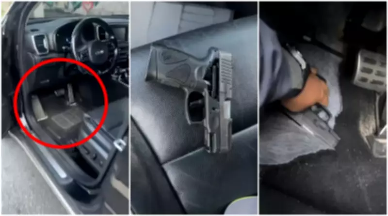Falso policial é preso com arma e munição escondida no assoalho do carro em São Paulo
