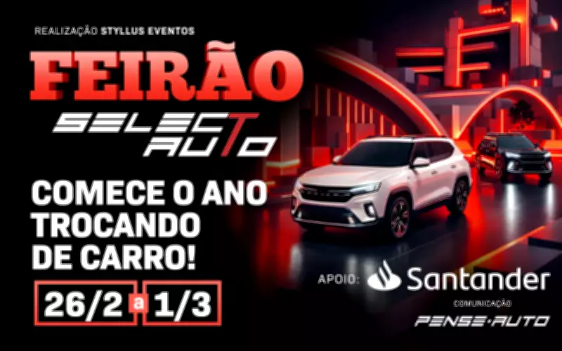 Feirão Select Auto reúne 500 veículos em Sorocaba para celebrar 25 anos do Pense Auto