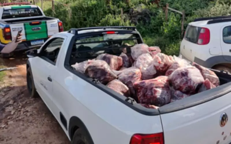 Fiscalização apreende 800 kg de carne de abate clandestino em fazenda de Campo Belo, MG