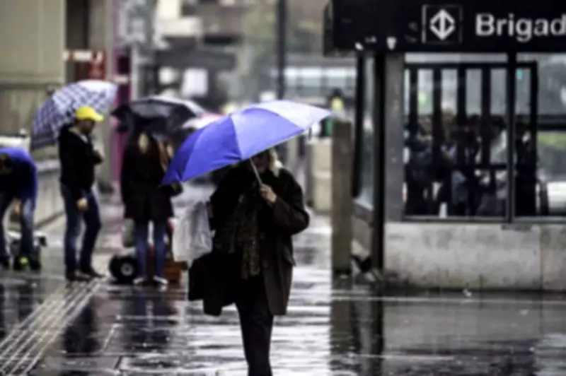 Frente fria trará chuva volumosa e temporais ao Sul e Sudeste neste fim de semana