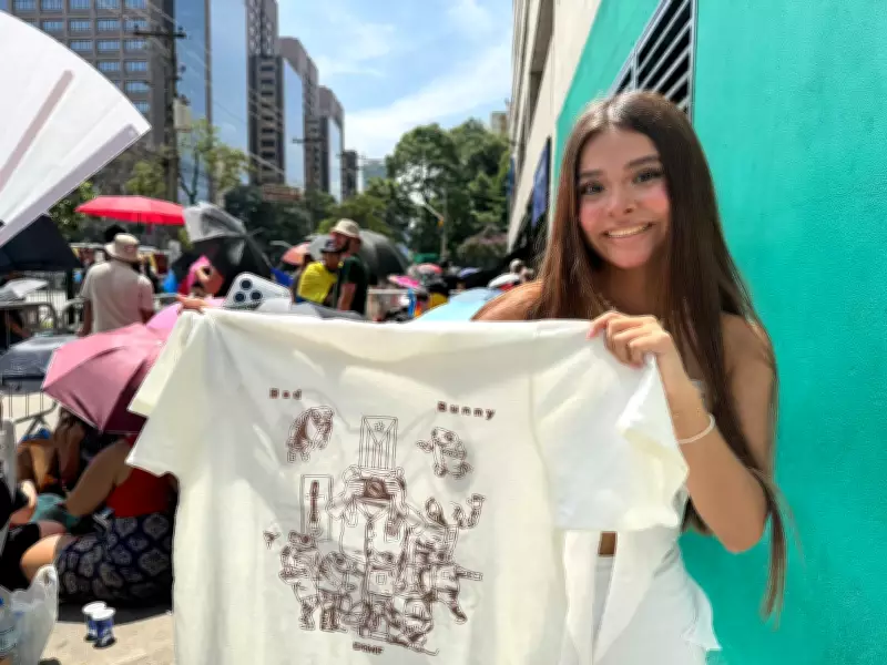 Fãs de Bad Bunny fazem revezamento na fila em SP para shows históricos no Brasil