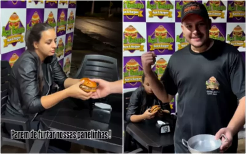 Furto de panelinhas em lanchonete viraliza com vídeo bem-humorado do dono em Goiás
