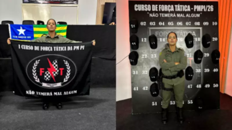 Gabriela Lopes Soares: primeira e única mulher a passar no curso da Força Tática do Piauí
