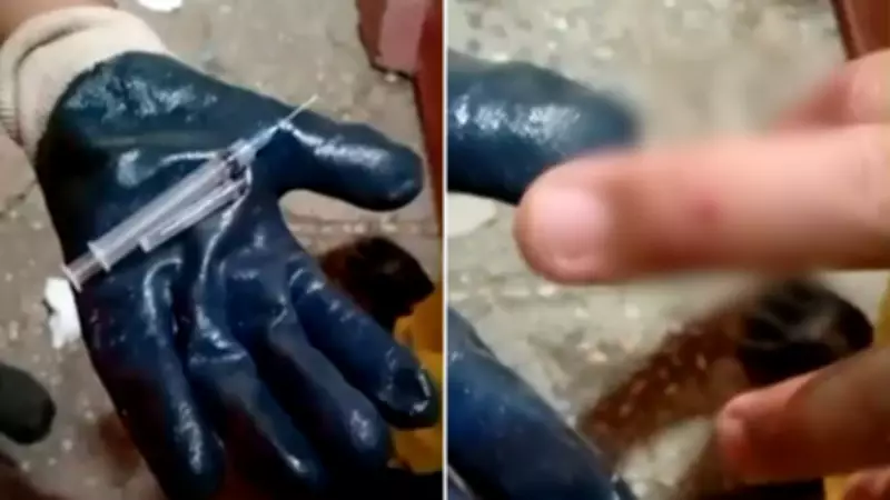 Gari perfurado por seringa descartada incorretamente em Teresina