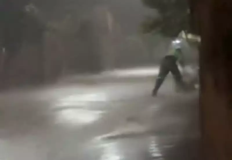 Gari trabalha sob chuva forte em Palmas; vídeo viraliza e prefeitura se manifesta
