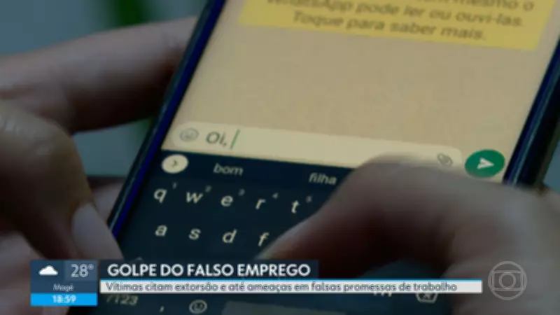 Golpe do falso emprego no Rio: vítimas relatam extorsão e ameaças com canivete