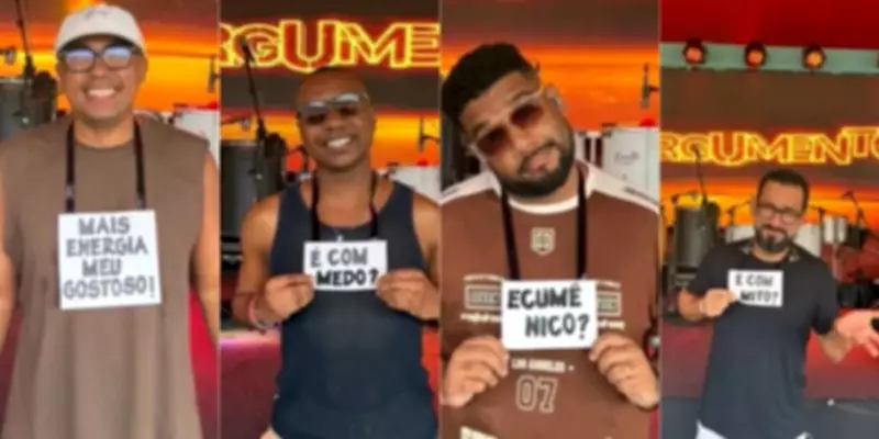 Grupo Argumento usa frases de Ivete Sangalo em plaquinhas após confusão no pré-Carnaval