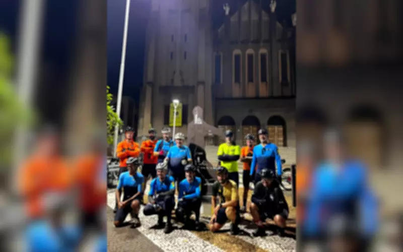 Grupo troca Carnaval por peregrinação de 900 km de bicicleta até Aparecida em busca de fé