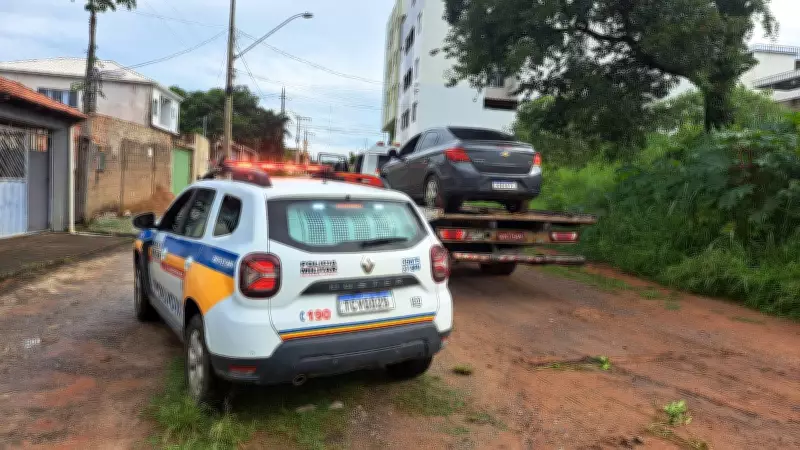 Helicóptero é acionado em operação policial para capturar suspeitos de roubo de veículo em Divinópolis