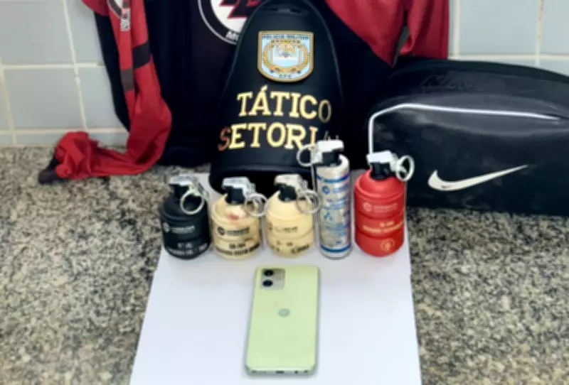 Homem é preso com cinco granadas em Boa Vista após tentativa de fuga em moto