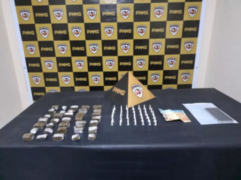 Homem é preso em Coroaci por vender drogas via aplicativo e esconder cocaína em pote de arroz