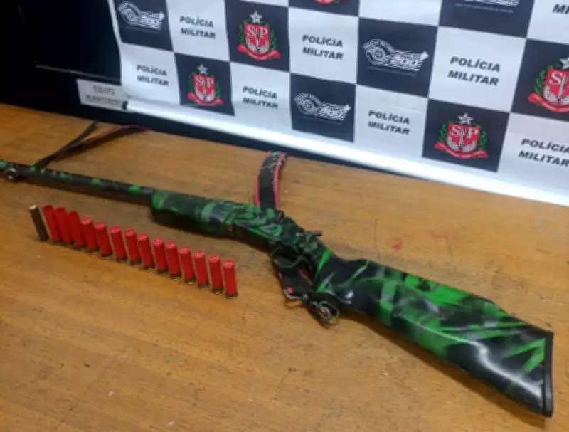 Homem é preso por posse ilegal de arma após ameaçar irmã em Suzano