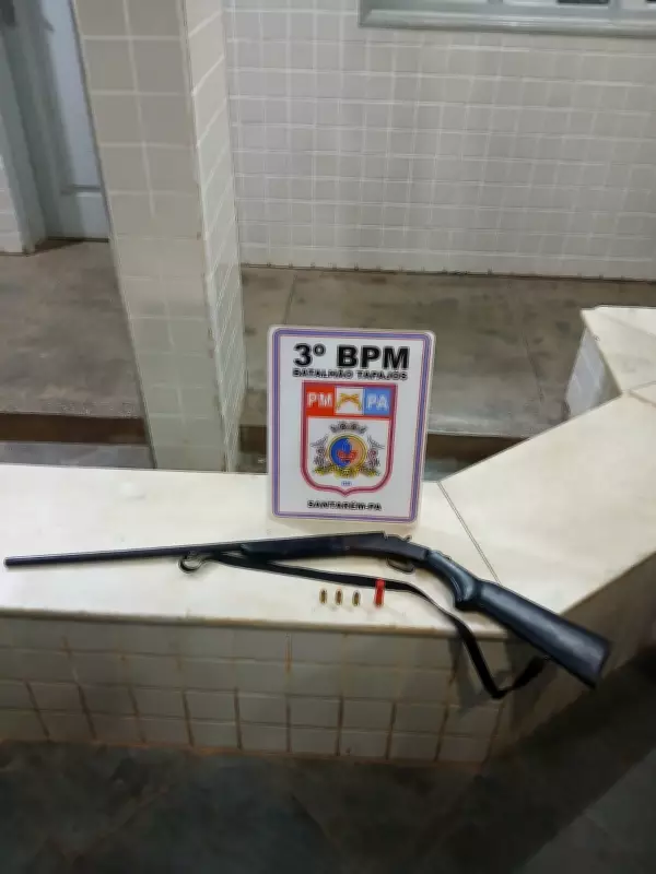 Homem é preso por posse ilegal de arma após briga entre irmãos em Santarém, PA
