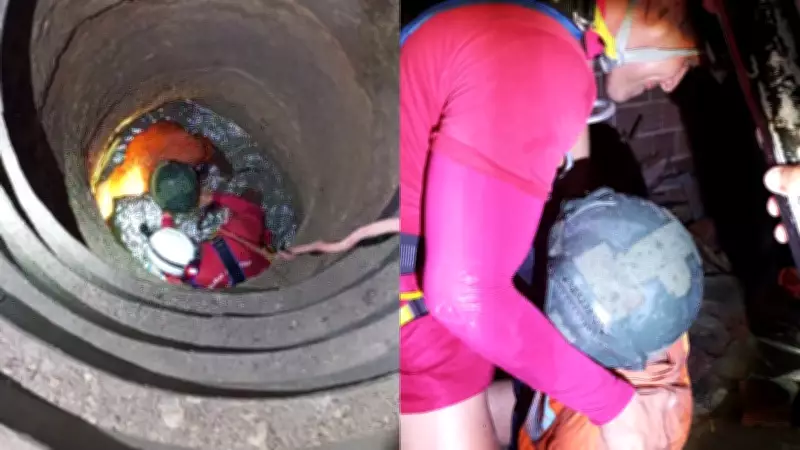 Homem cai em cacimba de 15 metros ao tentar salvar galinha e é resgatado no Ceará