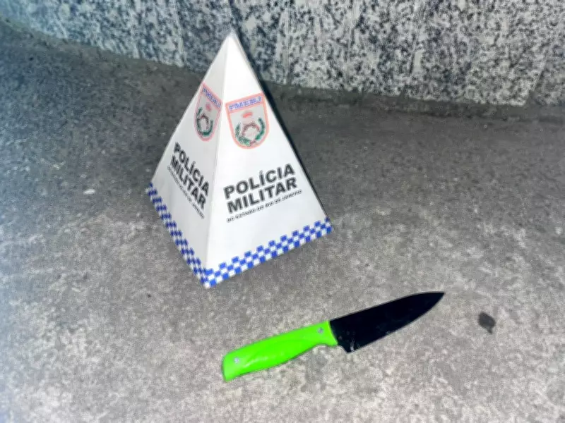 Homem com 41 passagens é preso após ameaçar mulheres com faca em Petrópolis