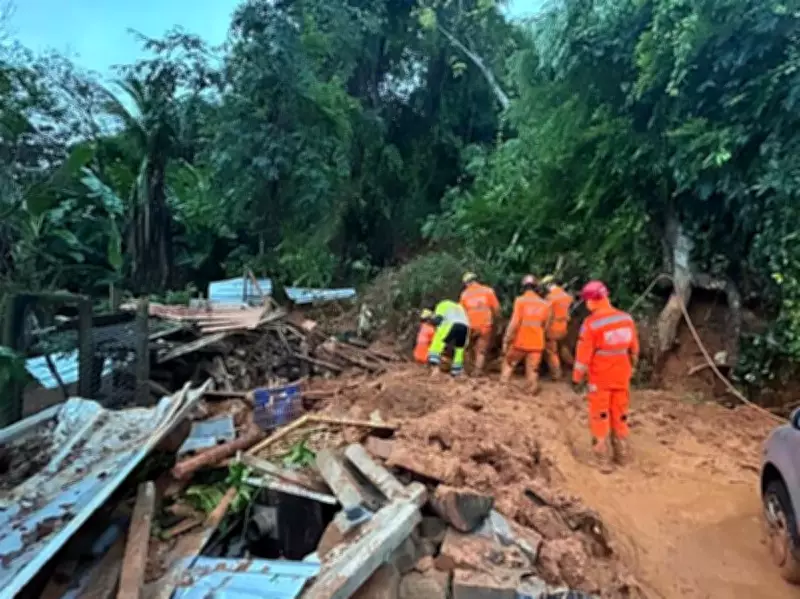 Homem morre soterrado após deslizamento em Muriaé causado por chuvas intensas
