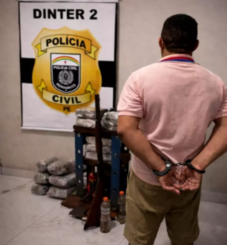 Homem é preso em flagrante por tráfico de drogas e posse ilegal de arma em Cabrobó