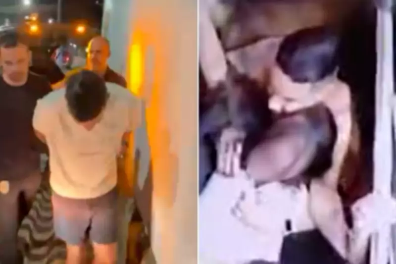 Homem preso em São Vicente por espancar mulher em elevador e confessar golpe do 0800