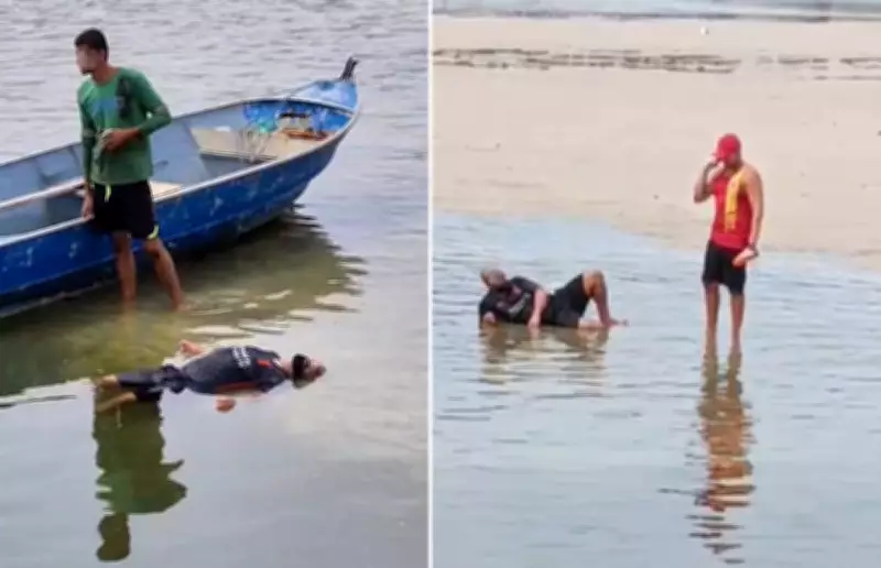 Homem que dormia em lagoa é confundido com corpo e mobiliza bombeiros no RJ