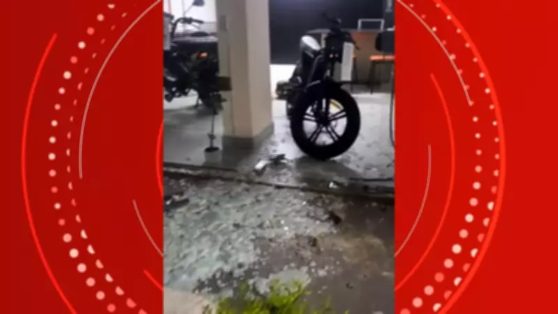 Homem usa pedra em tentativa frustrada de furto em loja de bicicletas elétricas no ES