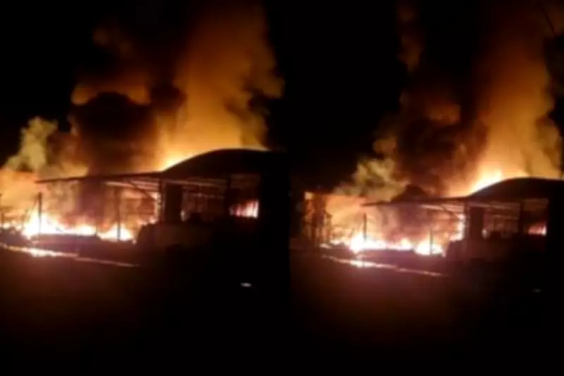 Incêndio criminoso destrói borracharia e atinge igreja em Vila Bela da Santíssima Trindade