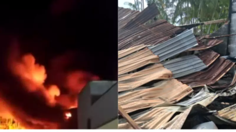 Incêndio destrói 90% de fábrica de colchões em São José de Ribamar durante a madrugada