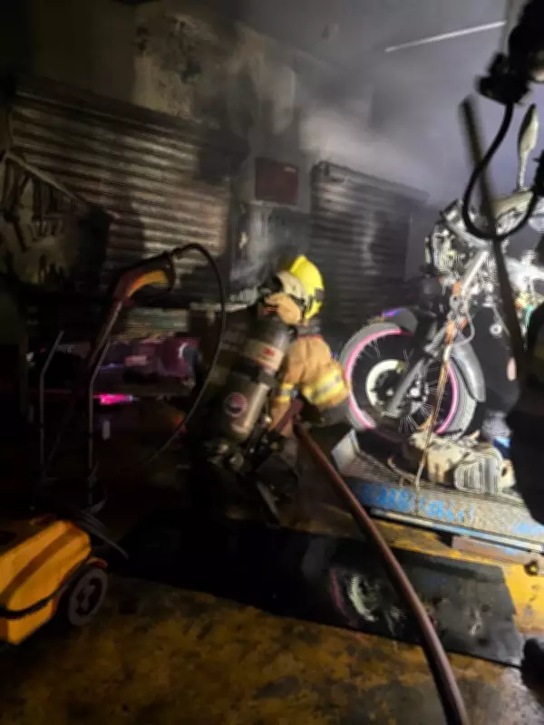 Incêndio em oficina mecânica de Montes Claros é controlado por bombeiros