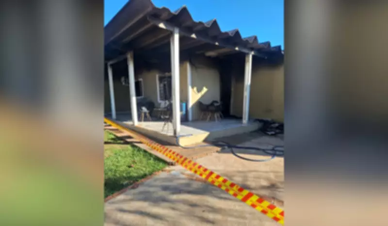 Incêndio interdita residência e desabriga família em condomínio de Martinópolis