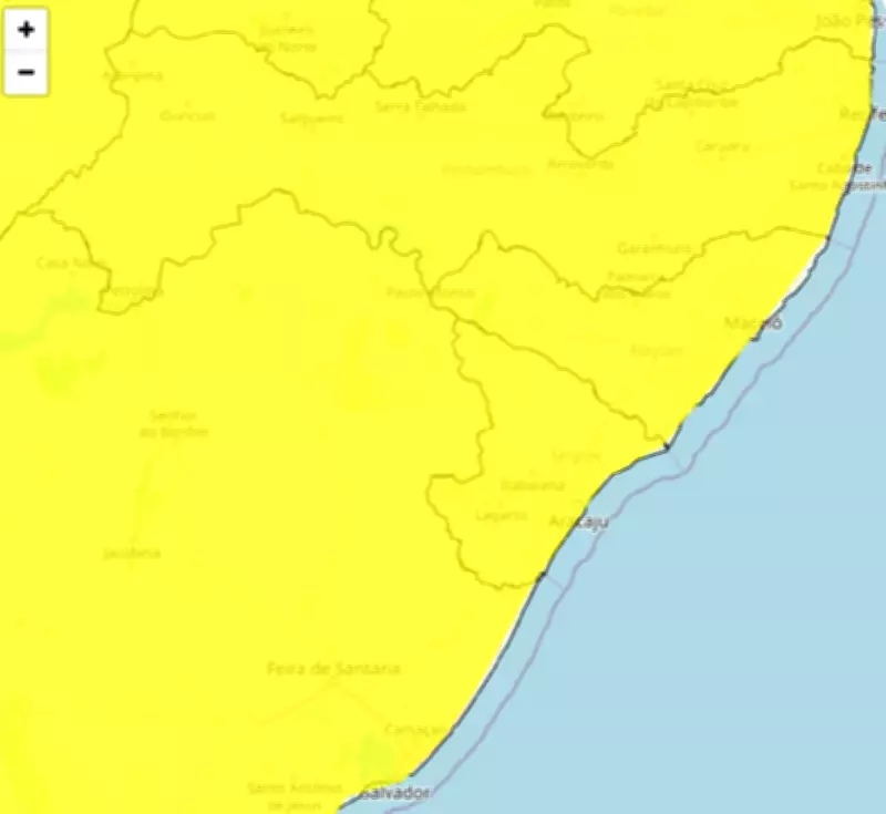 INMET emite alerta de chuva para todas as cidades de Alagoas com risco de alagamentos