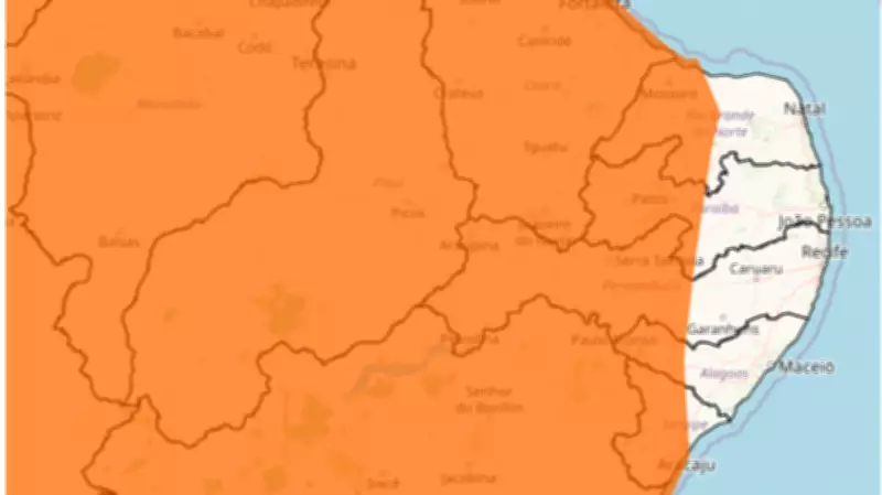 Inmet emite alerta de 'perigo' para chuvas intensas em 34 cidades do interior de Pernambuco