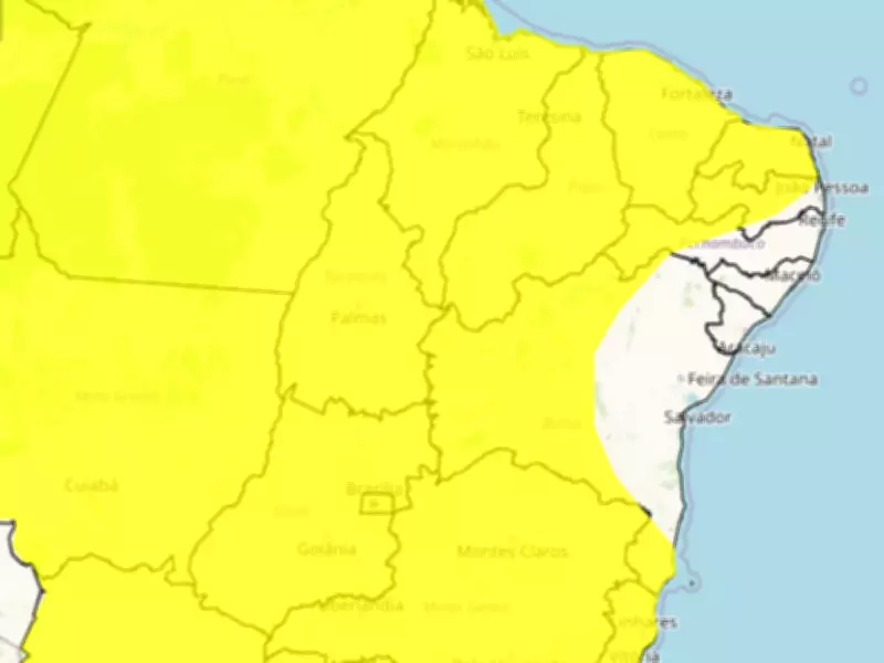 Inmet emite alerta de perigo potencial para chuvas intensas em 23 cidades de Pernambuco
