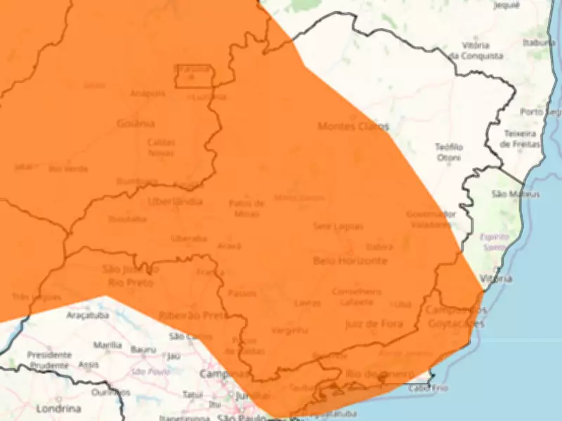 Inmet emite alerta laranja de perigo para 71 cidades do Leste de Minas Gerais