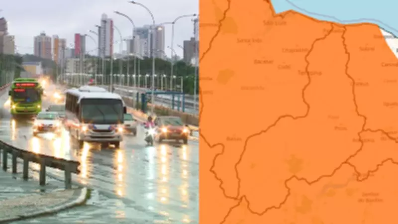 INMET emite alerta laranja para chuvas intensas no Piauí com risco de alagamentos e ventos fortes