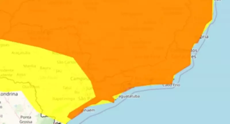 Inmet emite alerta laranja para chuvas intensas no Sul do Rio e Costa Verde