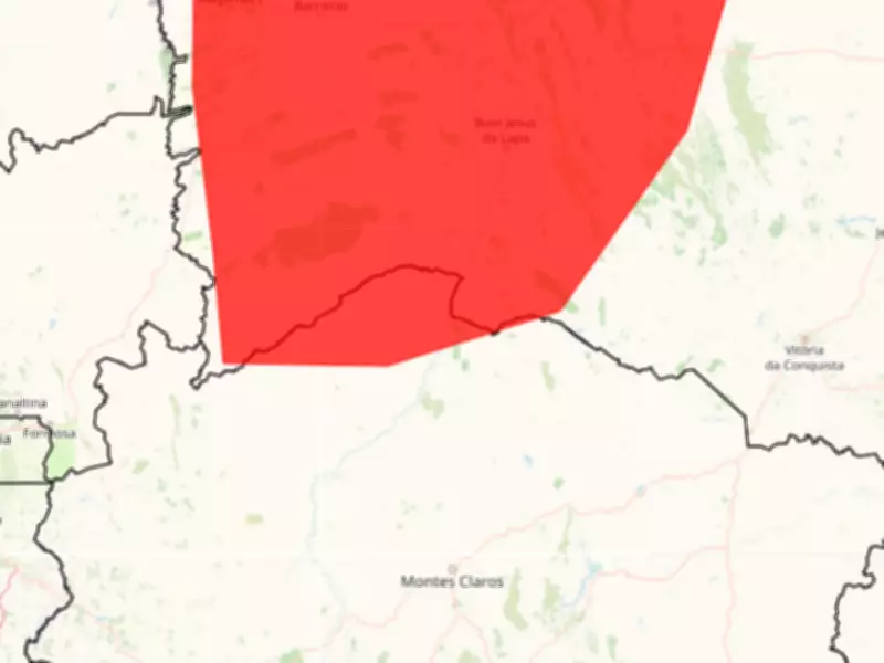 INMET emite alerta vermelho de 'grande perigo' para 12 cidades do Norte de Minas Gerais