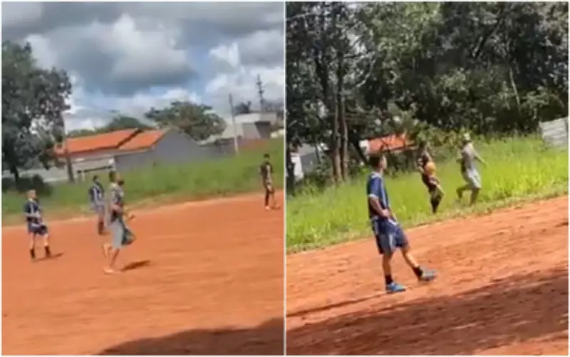 Jogador de futebol é preso após ameaçar árbitro com facão em partida em Caldas Novas, Goiás