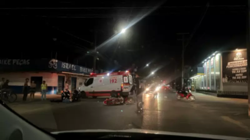 Jovem sem CNH causa acidente grave em Boa Vista e motociclista fica ferido
