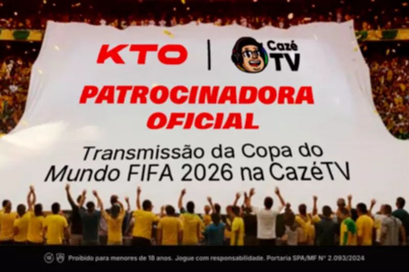 KTO patrocina cobertura da Copa do Mundo 2026 na CazéTV, com transmissões gratuitas no YouTube