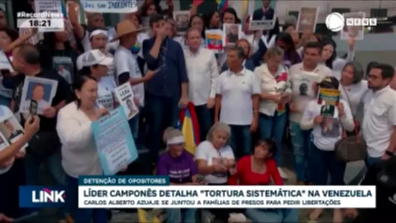 Líder camponês venezuelano liberto lidera protestos por presos políticos em Caracas
