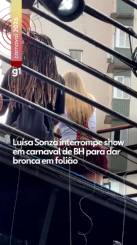 Luísa Sonza interrompe show no Carnaval de BH para repreender folião após briga